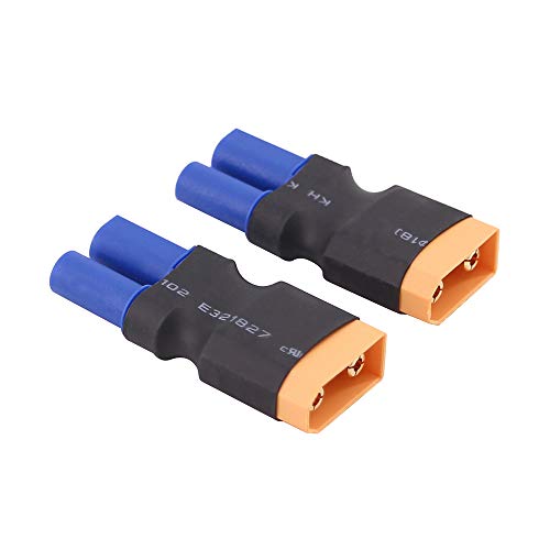 Olirc 2Pcs Maschio Xt90 Xt-90 A Femmina Ec5 Connettore Adattatore (C103-2)