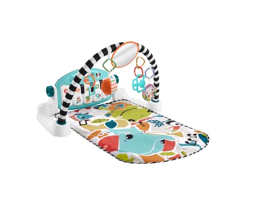 Fisher-Price - Palestrina Baby Piano, Set Musicale Portatile Con 3 Livelli Di Apprendimento Smart Stages, Include 10 Giocattoli Collegabili, Versione