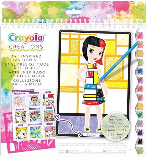 Crayola Creations Album Da Colorare Collezione Arte E Moda, Attività Creativa E Regalo Per Bambine, Età 8+, 26200