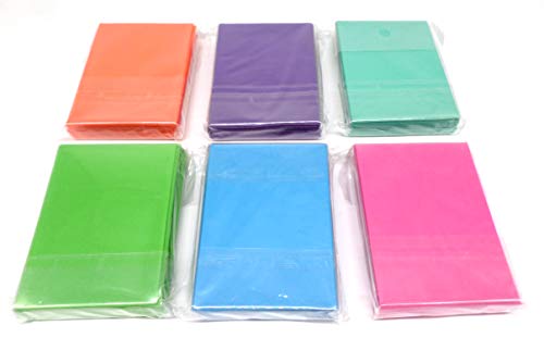 Docsmagic.De 6 X 60 Mat Card Sleeves Small Size 62 X 89 - Mint Pink Light Blue Light Green Purple Orange - Ygo - Mini Bustine