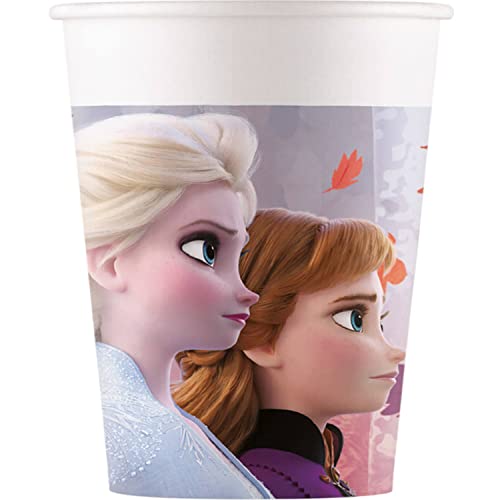 Procos- Bicchieri Carta Fsc Disney Frozen Ii (200Ml), 8 Pezzi Folat 2 200Ml-8, Multicolore, 8 Unità (Confezione Da 1), 93465P