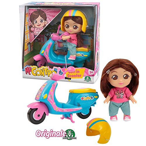 Me Contro Te - Mini Doll 12 Cm Sofi In Scooter, Per Rivivere Tutte Le Avventure Con Il Suo Scooter Glitterato, Per Bambine A Partire Dai 3 Anni, Multi