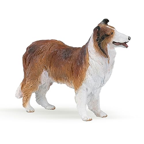 Papo -Dipinta A Mano- Figurina-Cani E Gatti-Collie-30230-Collezione -Adatto A Bambini E Bambine - A Partire Dai 3 Anni Di Età