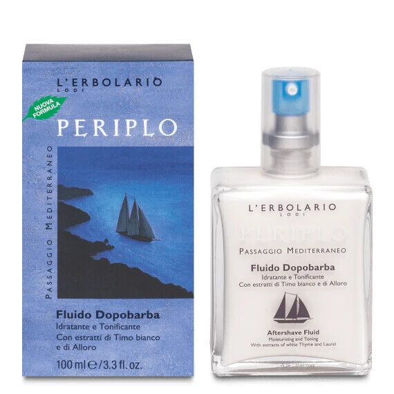 Periplo Fluido Dopobarba Uomo Idratante Tonificante 100ml L'Erbolario