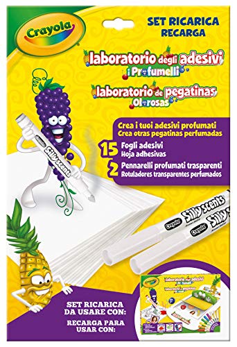 Crayola- Ricarica Per Laboratorio Profumelli, Set Per Creare Adesivi Profumati, Multicolore, 25-7250