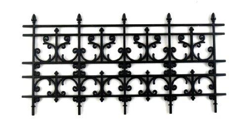 Melody Jane Miniatura Per Casa Delle Bambole Esterni Impianto Accessorio Nero Vittoriano Ringhiere Recinzione