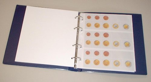 Prophila Euro Coin Sheets Ring Album