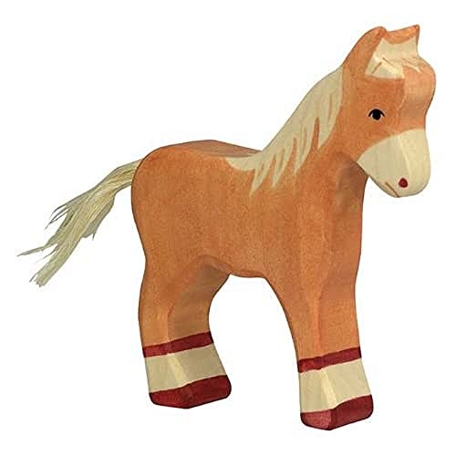 Holztiger - 80040 - Statuetta - Poulain, Standing - Marrone Chiaro
