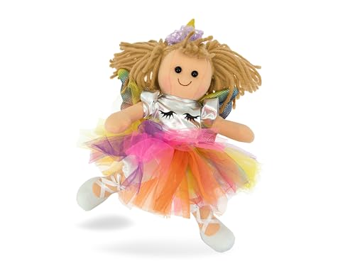 Teorema - Camilla Bambola In Stoffa Con Voce, Giocattolo Per Bambini A Tema Unicorno, 35 Cm