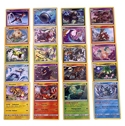 Carte P0Kem0N – 20 Diverse Carte Rare – Tedesco