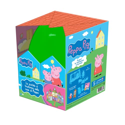 Peppa Pig Hasbro Sorpresovo 2022-Uovo Con Sorprese E Scatola Che Si Trasforma Nella Casa Di Peppa, Multicolore, Taglia Unica, D14204511
