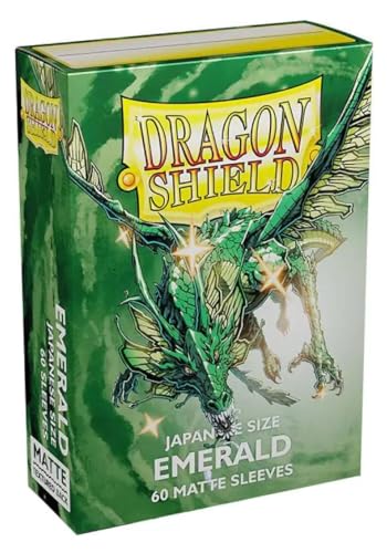 Dragon Shield - Custodie: Dragon Shield Matte Japanese Emerald 60 Ct - Custodie Per Carte Formato Giapponese - Yu-Gi-Oh! Custodie Per Carte Lisce E Re