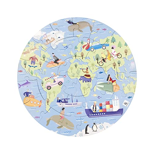 Stokke Mutable Puzzle, Giro Del Mondo - Versione 2023 - Include 49 Pezzi Grandi In Legno - Stimola L'Immaginazione, Lo Sviluppo Cognitivo E La Motrici