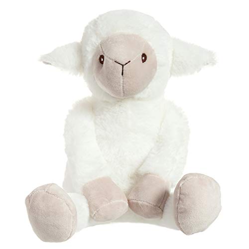 Apricot Lamb Agnello Giocattoli Di Peluche Peluche Pecora Peluche Agnello Perfetto Per Ragazze Ragazzi Neonato (Agnello Bianco, 25 Cm)