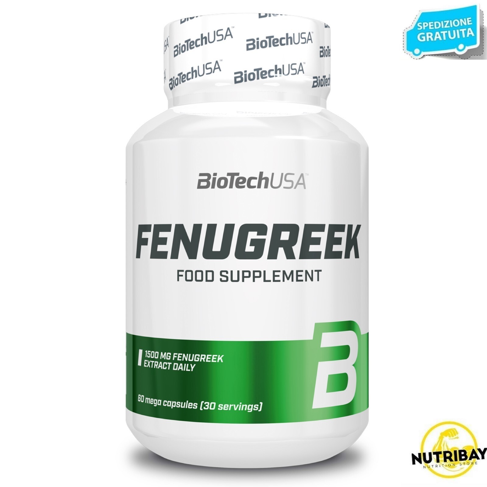 BIOTECH USA FENUGREEK 60 mega caps INTEGRATORE DI FIENO GRECO