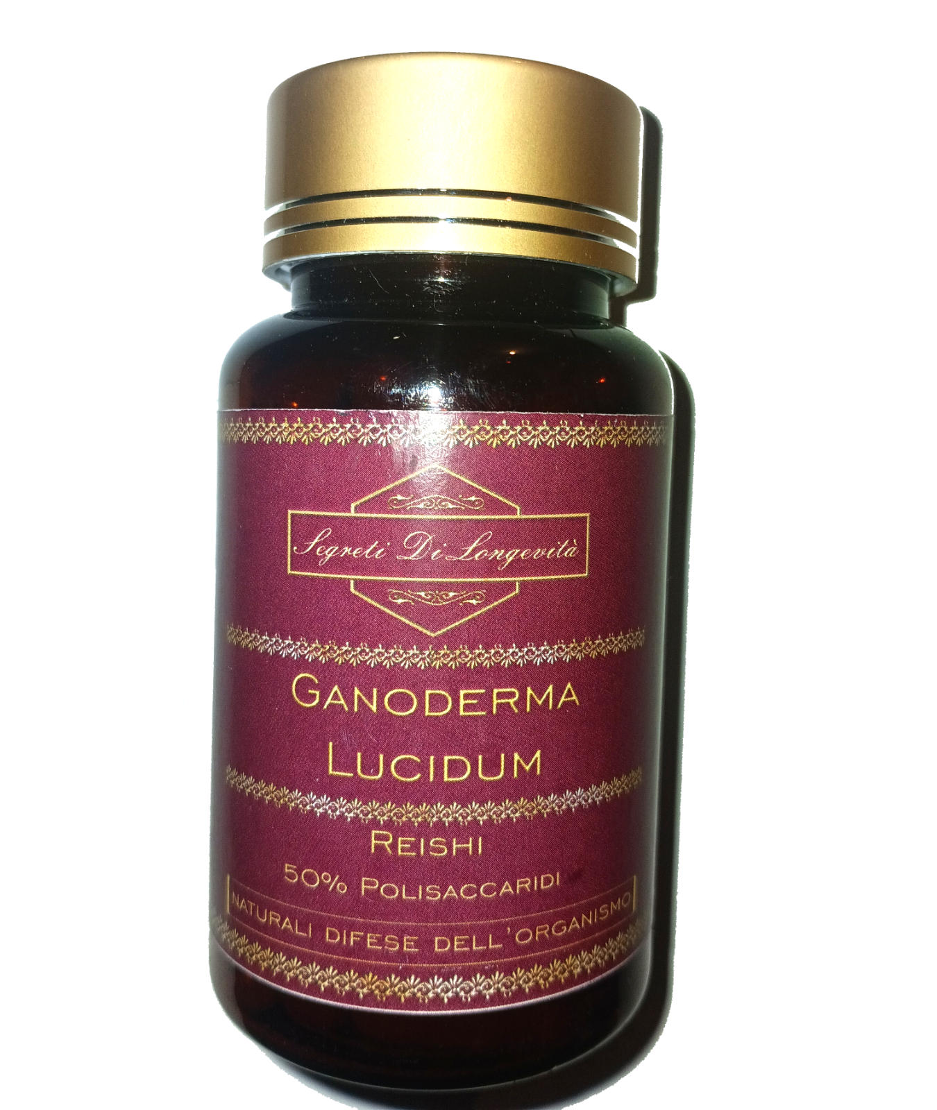 Reishi - Ganoderma lucidum 50% Polisaccaridi - 90 capsule 500mg senza additivi