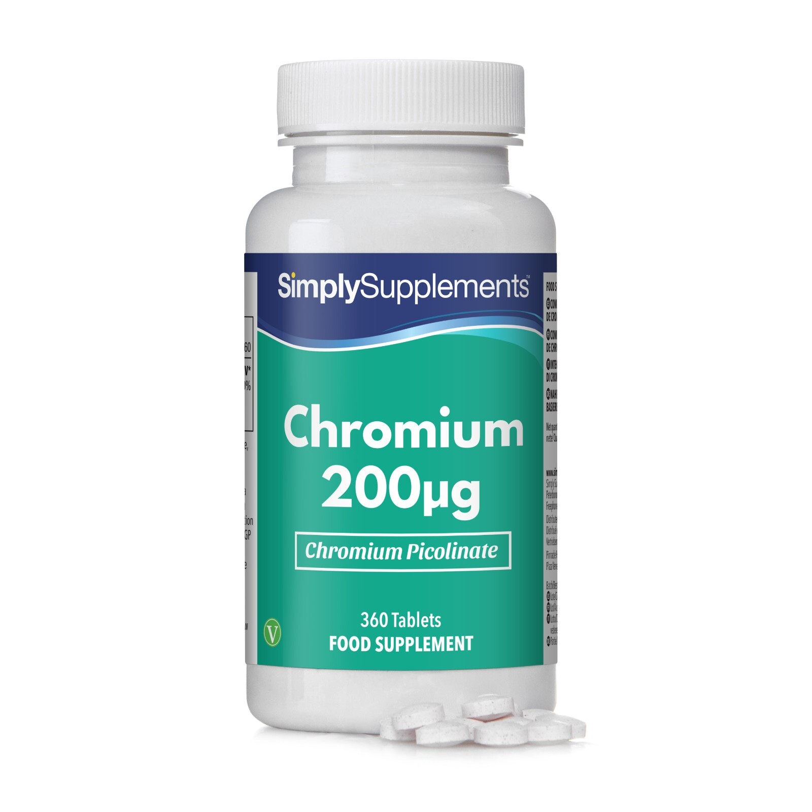 Cromo 200 mcg - 360 Compresse - SimplySupplements