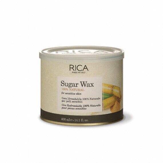RICA - CERA SUGAR WAX 100% NATURALE PER PELLI SENSIBILI - IDROSOLUBILE 400ML