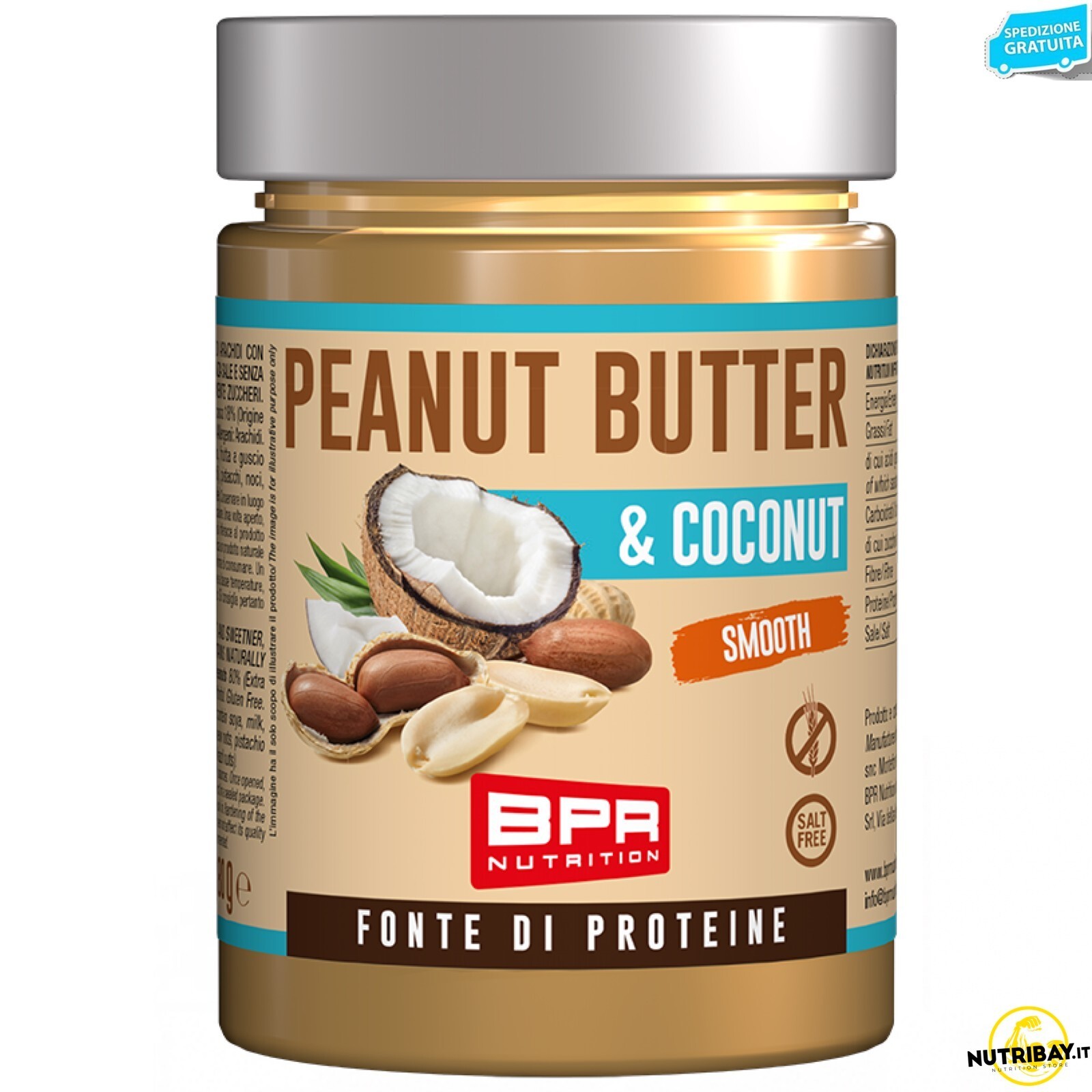 BPR NUTRITION PEANUT BUTTER & COCONUT SMOOTH - 280 gr
