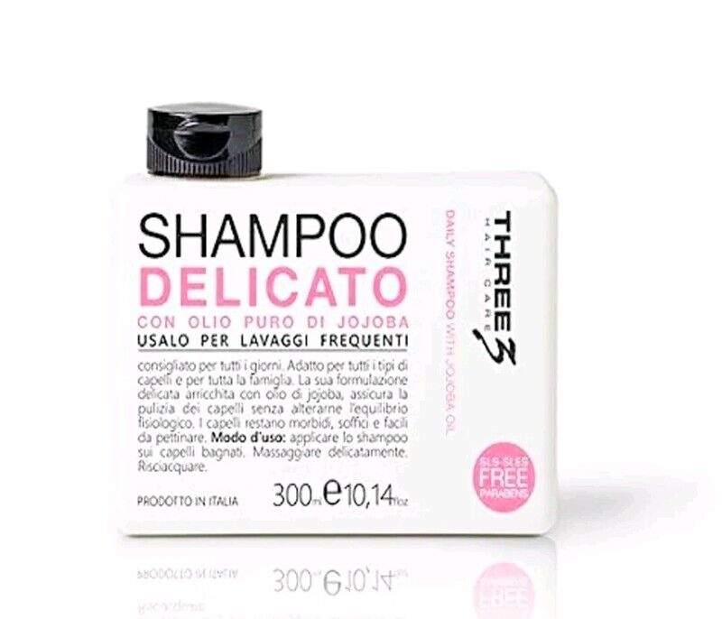 Faipa Three 3 Shampoo Delicato Con Olio Puro Di Jojoba 300 Ml