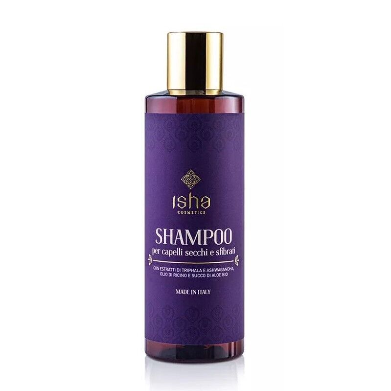 ISHA - Shampoo capelli secchi e sfibrati Triphala e Ashwagandha - 200 ml
