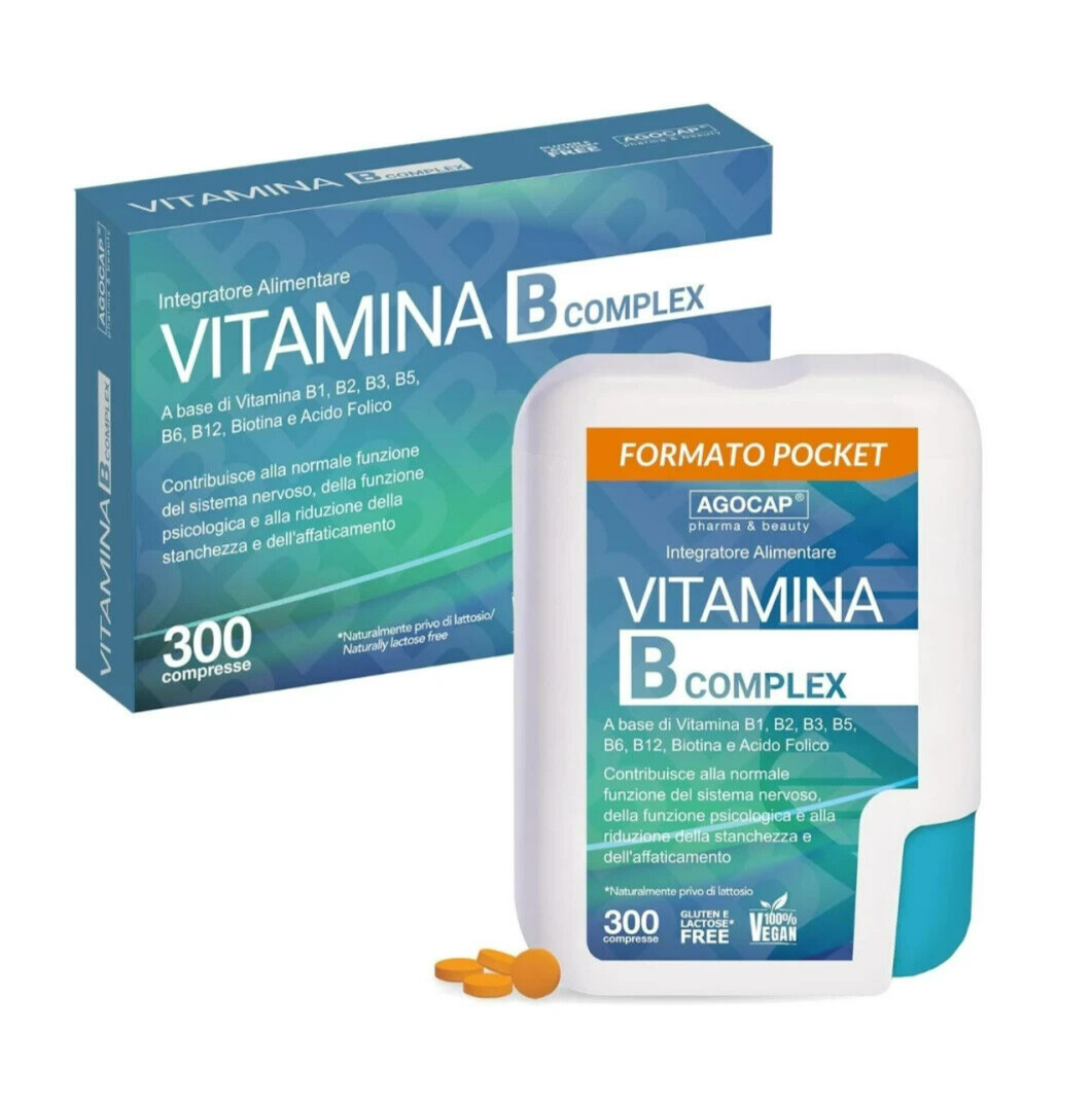 Vitamina B complex Integratore Alimentare Multivitaminico B12 Biotina Capelli