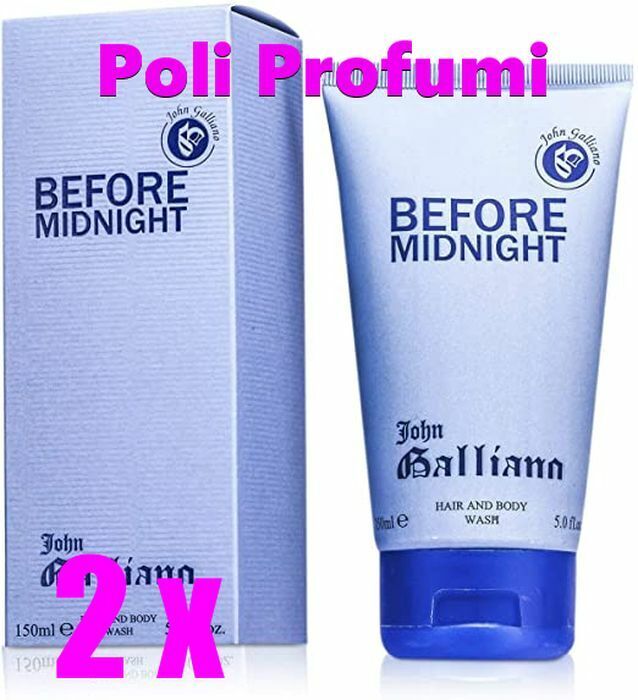 2 x  Before Midnight John Galliano Hair and Body Wash 150 ml