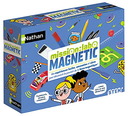 Nathan - Mission Labo Magnetic - Kit Scientifico Ed Educativo Con Esperienze Sicure E Divertenti - Bambini Da 6 Anni