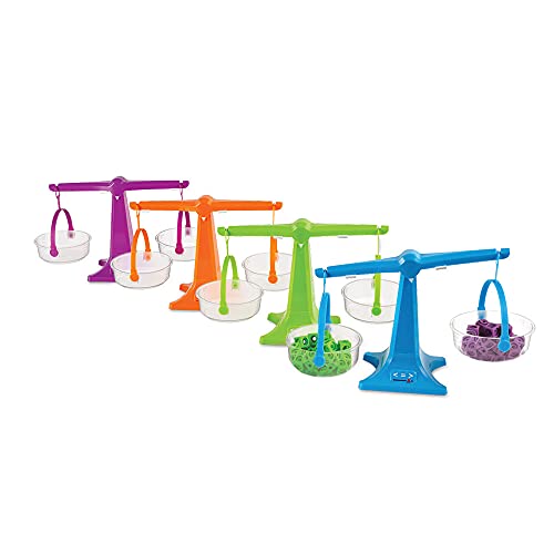 Learning Resources 93405 - Set Di 4 Bilance Per Pentole, Multicolore