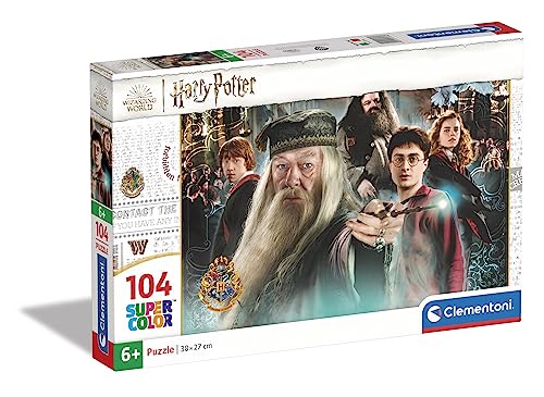 Clementoni- Harry Potter Supercolor Potter-104 Pezzi Bambini 6 Anni, Puzzle Cartoni Animati-Made In Italy, Multicolore, 27264