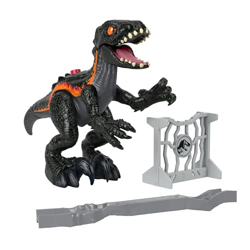 Imaginext Jurassic World - Indoraptor, Dinosauro Snodato Con Azione D'Attacco Graffiante E Accessori Per Il Gioco Inclusi, Giocattolo Per Bambini, 3+