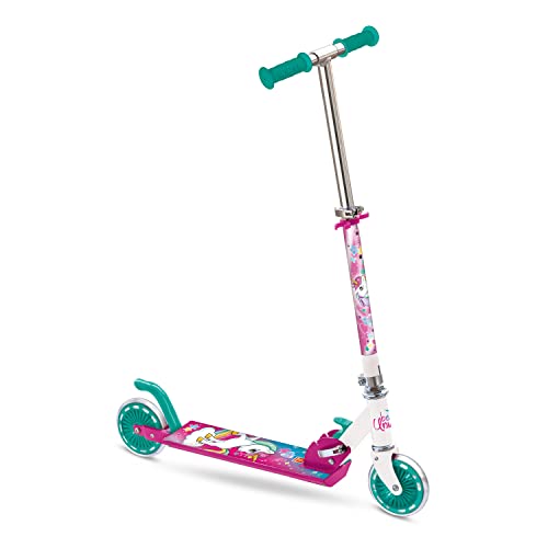 Mondo Toys - Monopattino In Alluminio Per Bambino Bambina Unicorn - Manubrio Regolabile - 2 Ruote - 28515