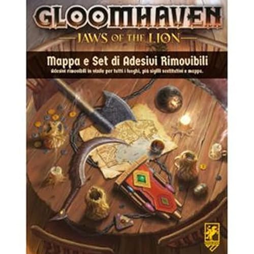 Cephalofair 3558380093992 Gloomhaven, Jaws Of The Lion Set Di Adesivi Rimovibili, In Italiano