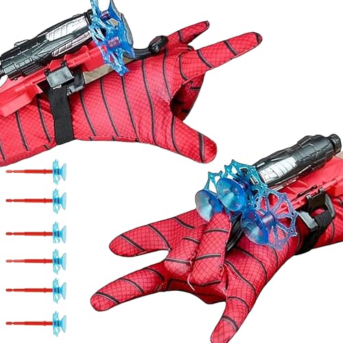 Xinchen 2 Set Di 2 Guanti Da Lanciatore, Spider Launcher, Guanti Per Bambini Spider Hero, Super Spider Launcher, Guanti Spiderman, Per Spider-Man Cosp