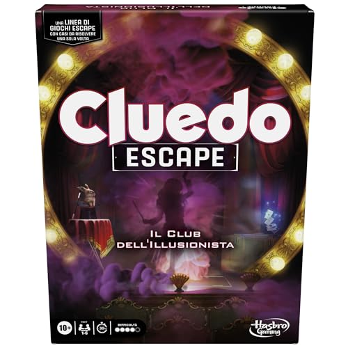 Gioco Da Tavolo Cluedo Escape: Club Dell'Illusionista, Gioco Di Mistero In Versione Escape Room