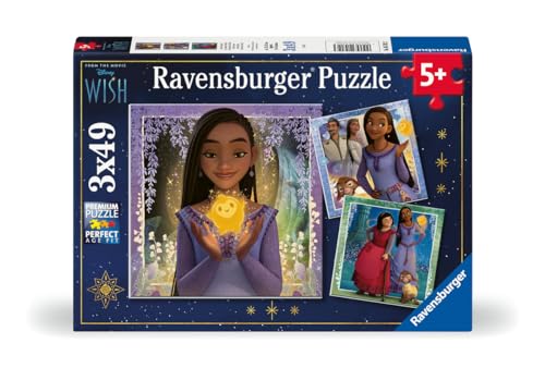 Ravensburger - Puzzle Wish, Collezione 3X49, 3 Puzzle Da 49 Pezzi, Età Raccomandata 5+ Anni