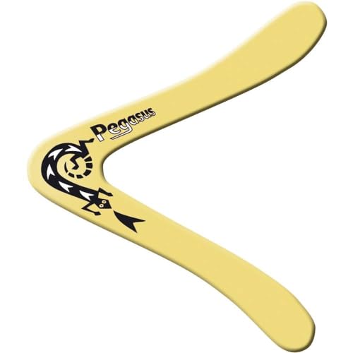 Günther Flugspiele 1374 - Boomerang Pegasus, Forma Classica, Alto Circa 25 Cm, In Polipropilene Infrangibile, Vola A Circa 18 - 20 M Di Distanza
