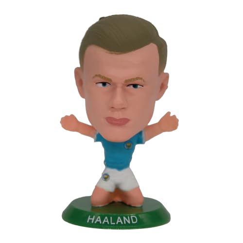 Soccerstarz- Erling Haaland Casa (Kit Classico), Colore Città Di Man, Small, Soc1607