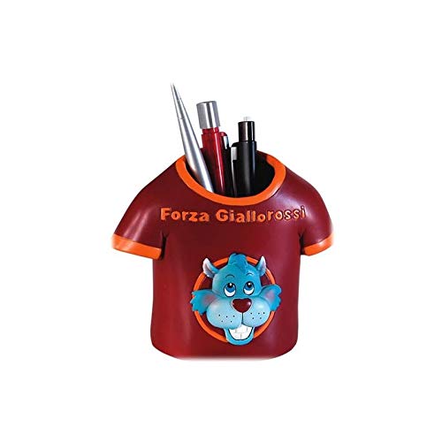 Di&Gi Portapenne Resina T-Shirt 3D Calcio Roma Cm. 10X12