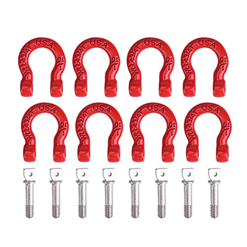 Fibbia Per Rimorchio Auto Rc, 8 Pezzi Ganci Per Rimorchio Rc Grillo Di Trazione In Metallo Parti Di Accessori Per Auto Cingolate Rampicanti Rc