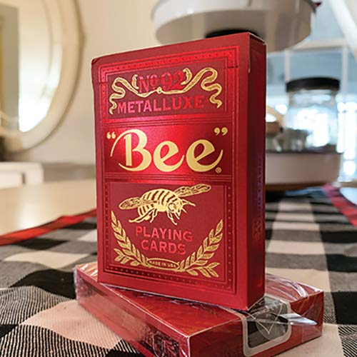 Solomagia Mazzo Di Carte Bee Red Metalluxe Playing Cards By Us Playing Card
