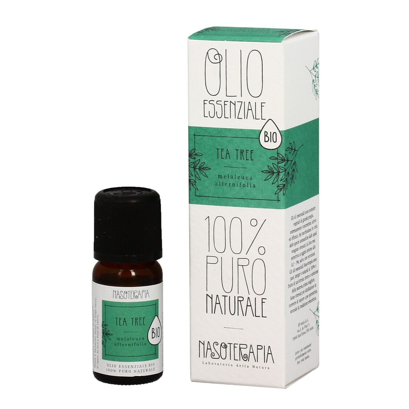 Olio Essenziale 10ml Integratore Tea Tree Biologico Nasoterapia