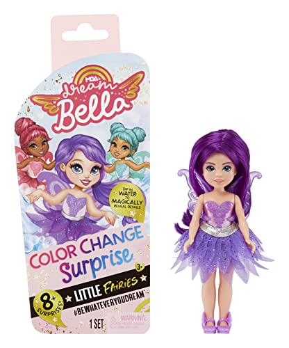 Dream Ella Mga'S Colour Change Surprise Fatine - Aubrey - Piccola Bambola Alla Moda Da 14Cm Con Ali, Accessori E Capelli Viola - Da Collezionare - Ott