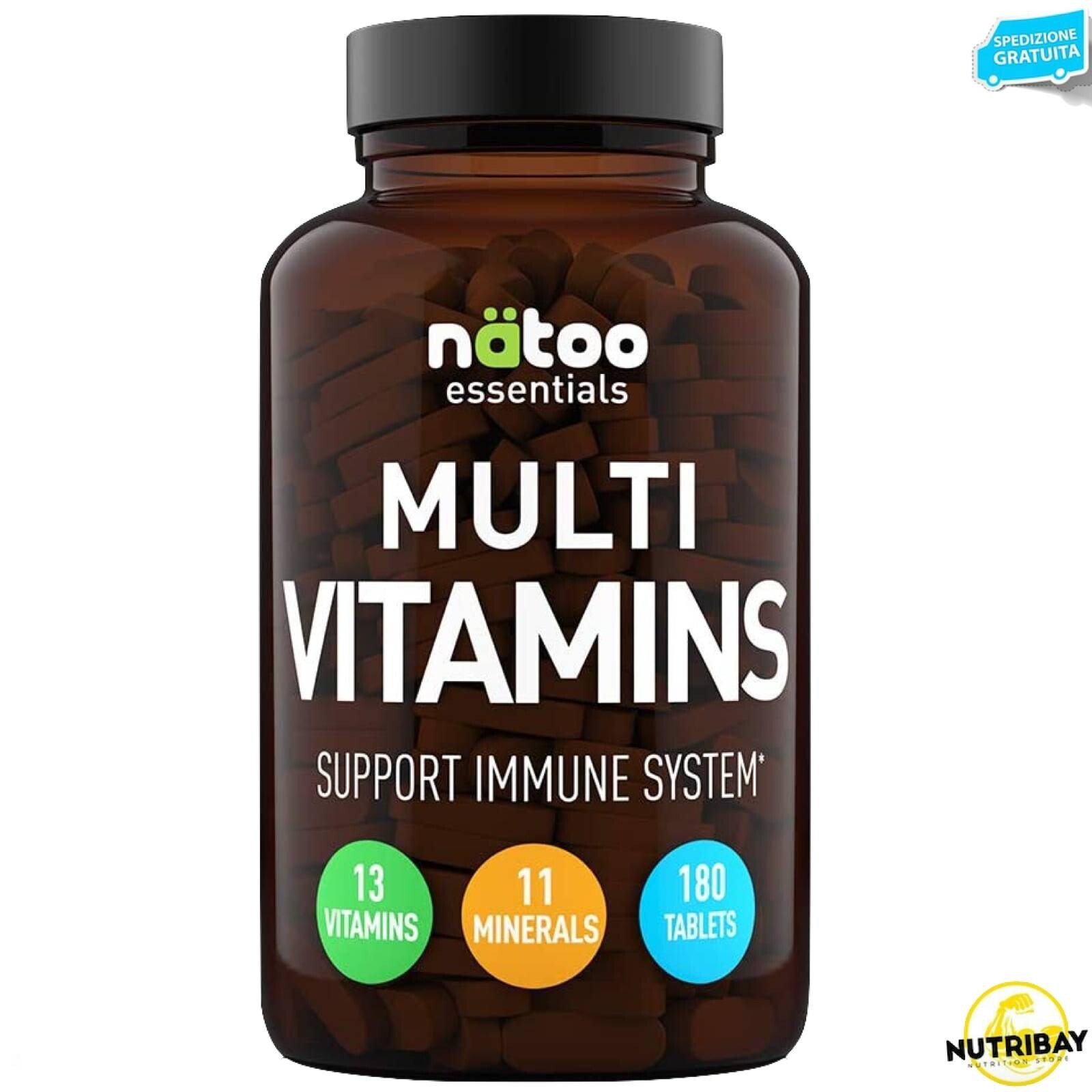 Natoo Essentials Multi Vitamins - 180 cpr Multi vitaminico completo