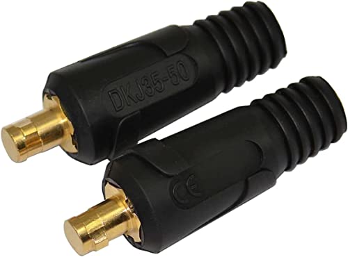 Riverweld Cavo Di Saldatura Tig Connettore Da Pannello Spina E Presa Raccordo Rapido 315Amp Dkj35-50 2Pz