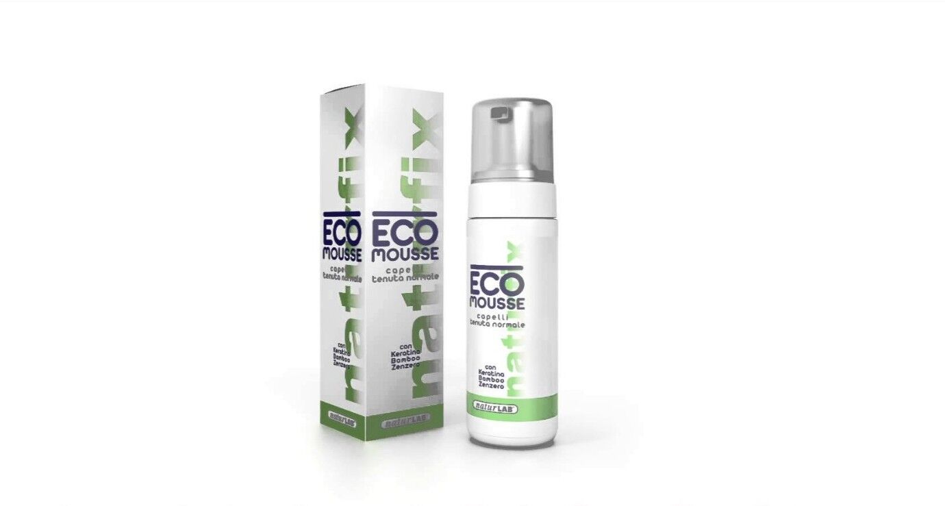 Naturlab NATURFIX ECO-MOUSSE Capelli SCHIUMA con KERATINA+BAMBOO+ZENZERO 150 ML