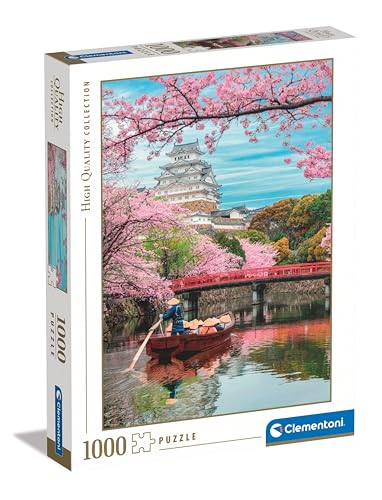 Clementoni Collection-Himeji Castle In Spring-1000 Pezzi-Puzzle, Verticale, Divertimento Per Adulti, Made In Italy, Multicolore, 39819