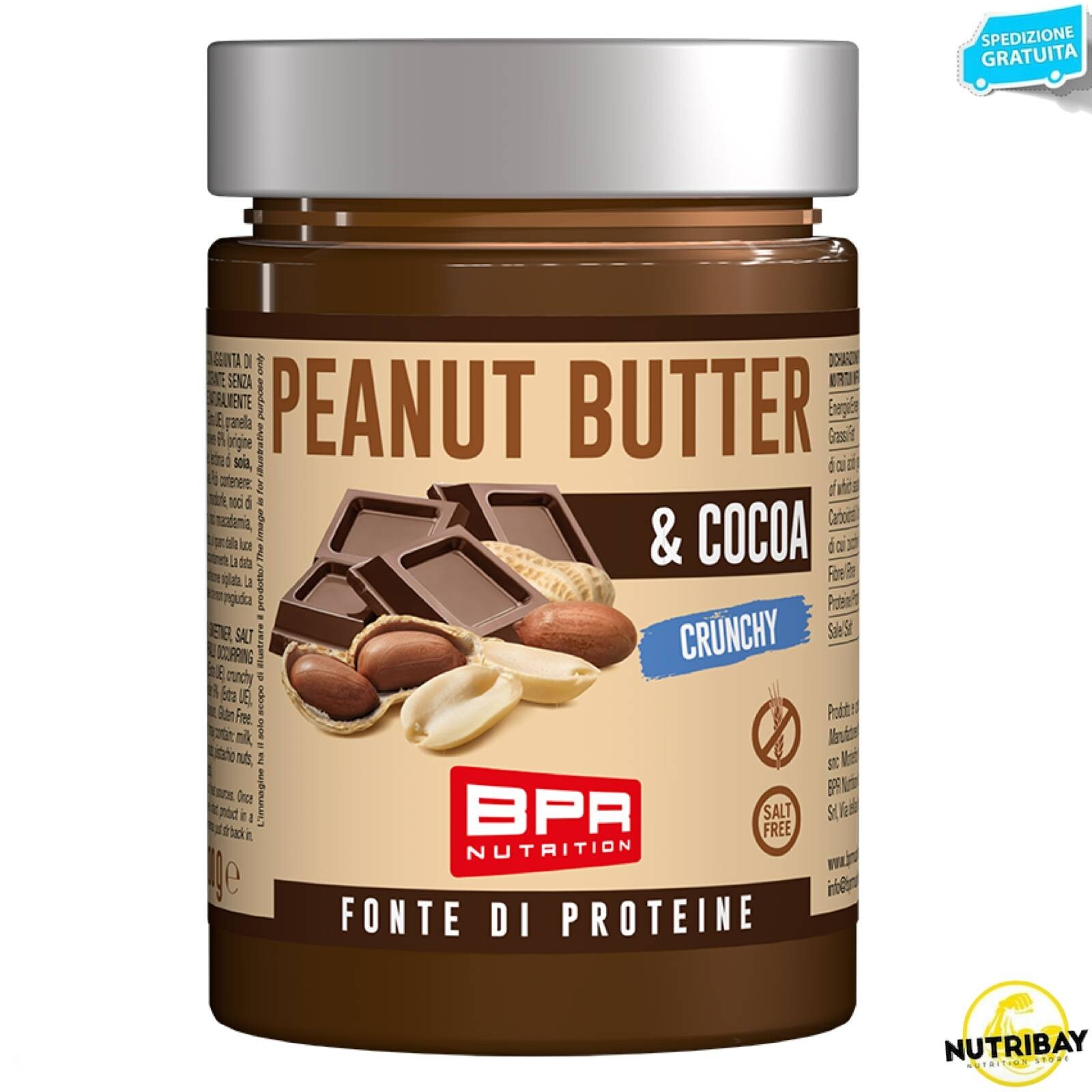 Bpr Nutrition Peanut Butter & Cocoa Crunchy - 300 gr.