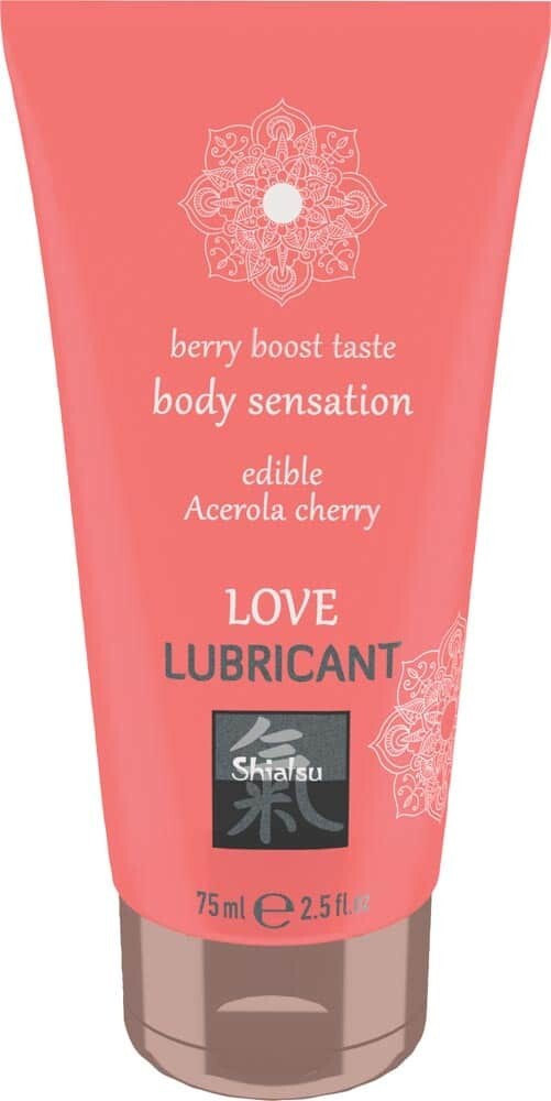 LUBRIFICANTE A BASE D'ACQUA COMMESTIBILE GUSTO FRAGOLA GEL PER UOMO DONNA 75 ML