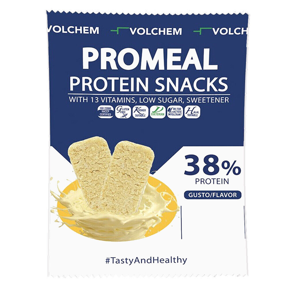 VOLCHEM PROMEAL PROTEIN SNACKS 37,5 GR Cioccolato Bianco